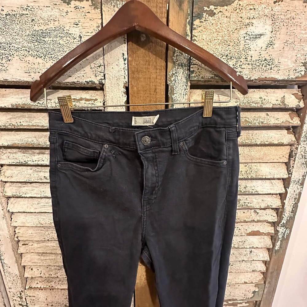 Topshop Dark Gray Skinny Jeans